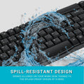 Rapoo X1800S Wireless Multimedia Keyboard & Optical Mouse AR - Black ColorWaves