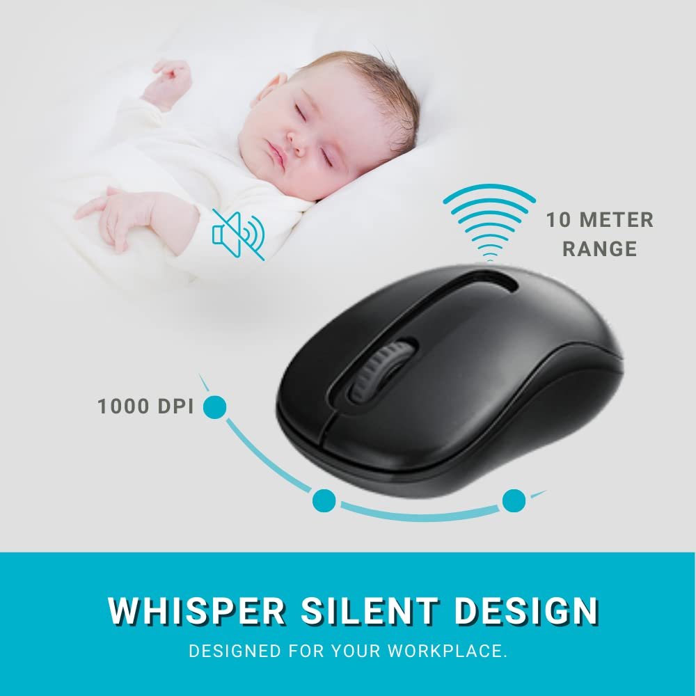 Rapoo X1800S Wireless Multimedia Keyboard & Optical Mouse AR - Black ColorWaves