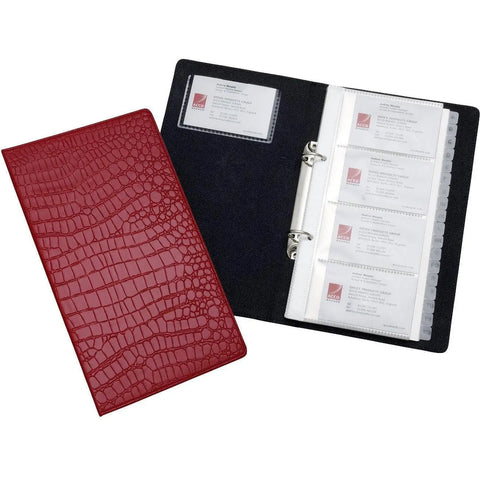 Rexel Croc Business Card Holder A5 2103670 ColorWaves