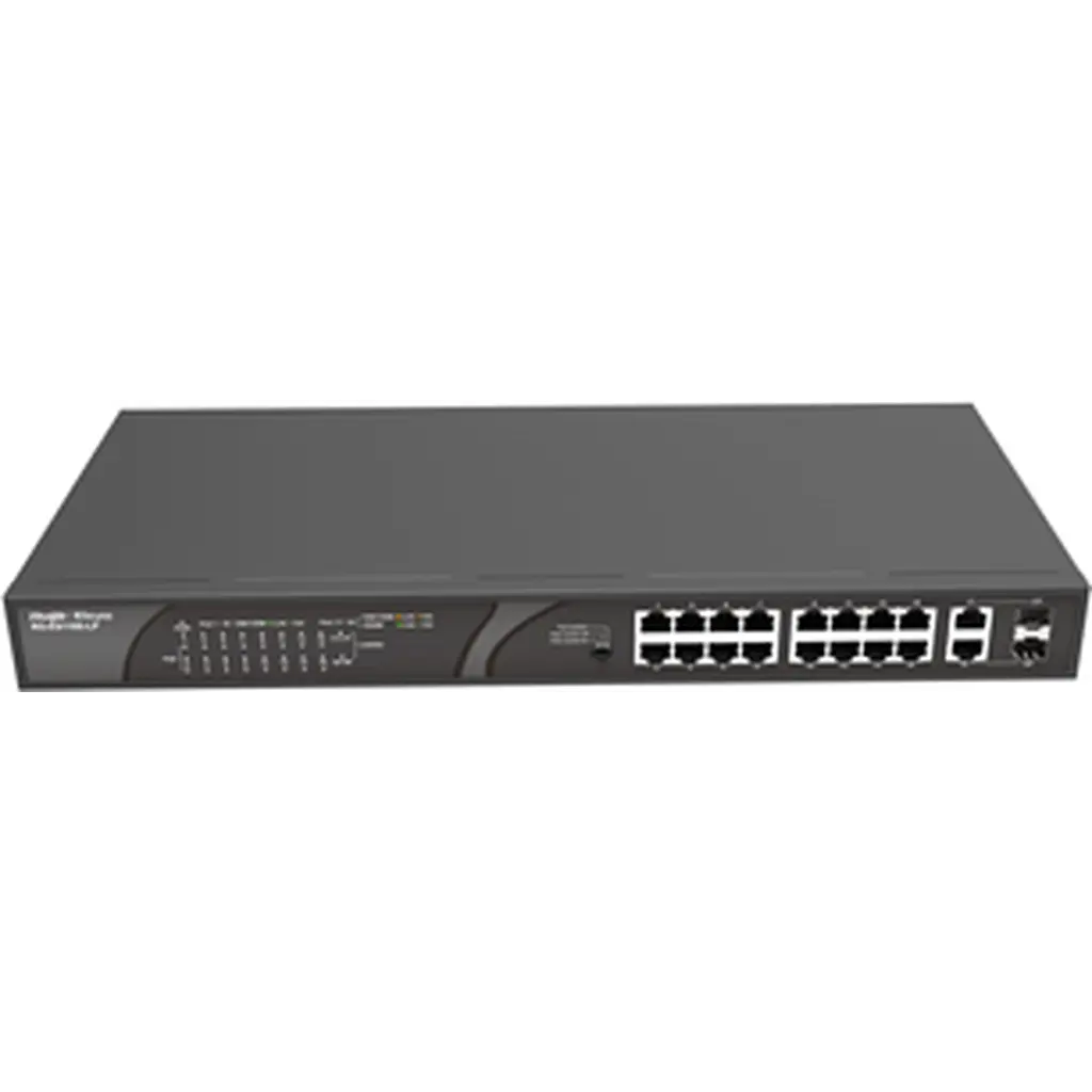 Reyee 16-Port 10/100Mbps Desktop Unmanaged Poe Switch Rg-Es118S-Lp Ruijie