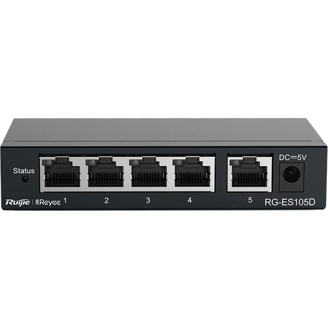 Reyee 5 Ports Gigabit Switch Steel Case Rg-Es105Gd Ruijie