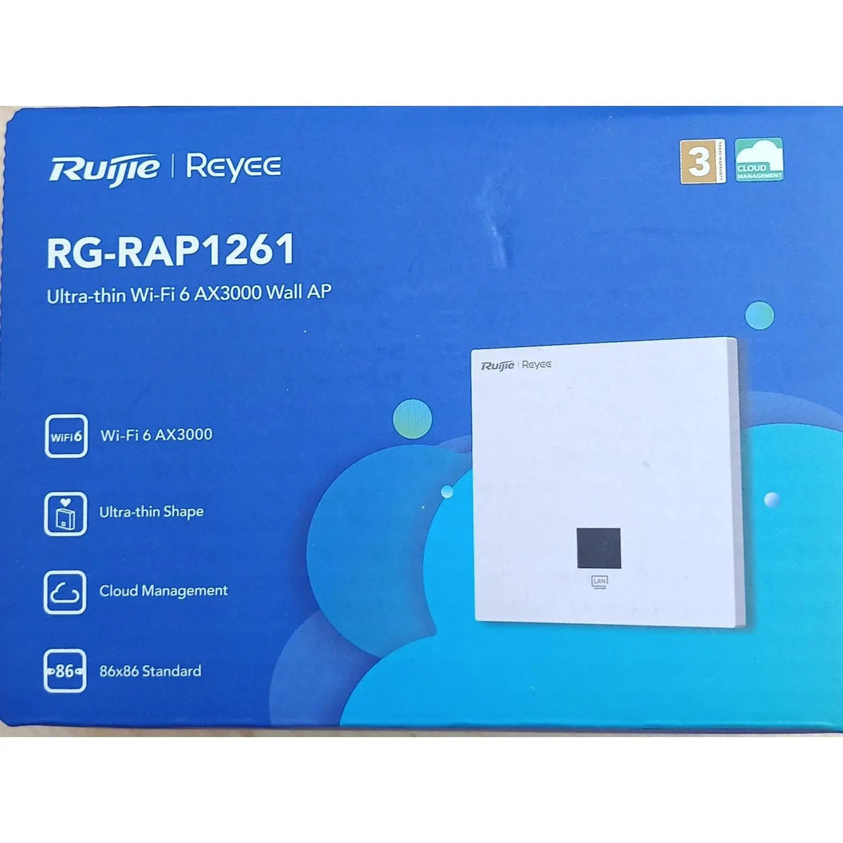 Reyee Wi-Fi 6 Ax3000 Ultra-Thin Wall Plate Access Point - Rg-Rap1261 Ruijie