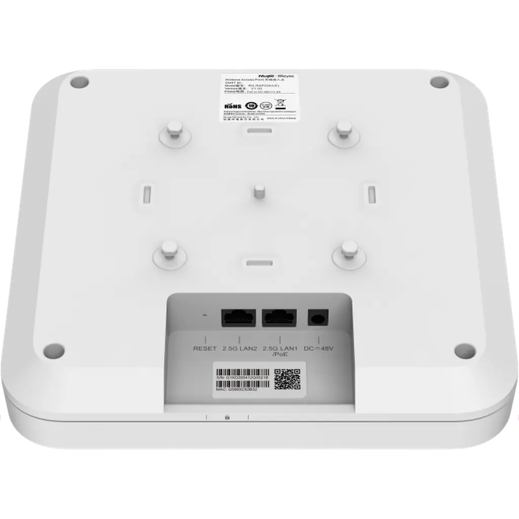 Reyee Wi-Fi 6 Ax6000 High-Density Multi-G Ceiling Access Point Rg-Rap2260(H) Ruijie
