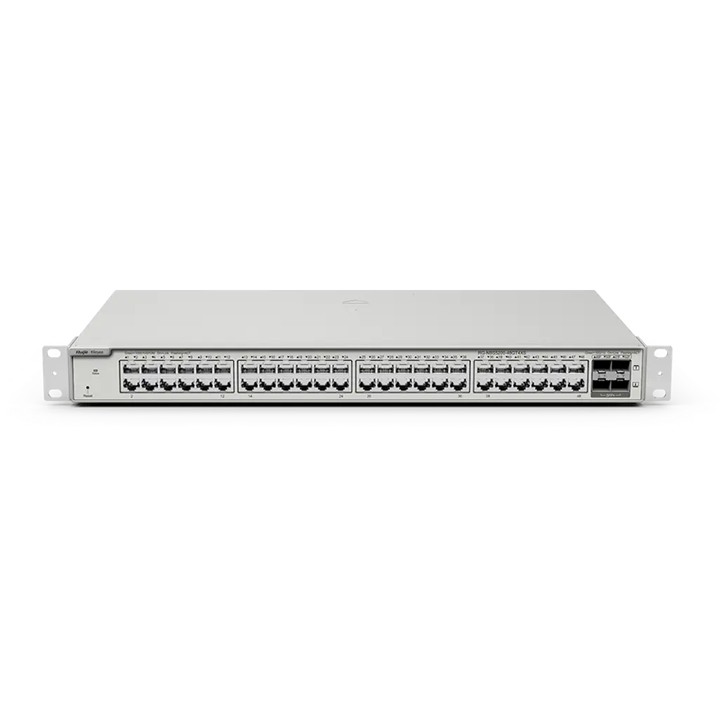 Rg-Nbs5100-48Gt4Sfp 48 10/100/1000Base-T Ports, 4 Sfp 1000Base-X Ports L2+ Cloud Managed Switches Ruijie