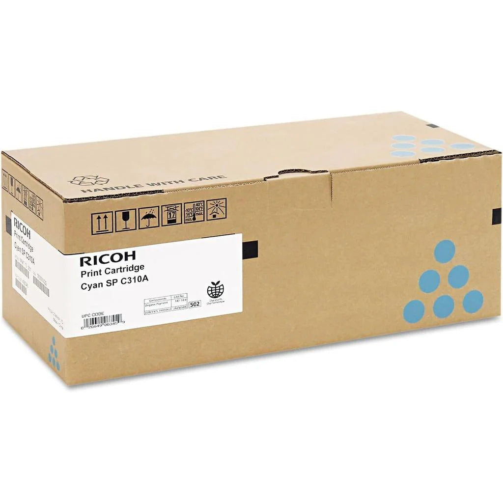 Ricoh 406345 Cyan AIO Toner Cartridge Type SP C310A Ricoh