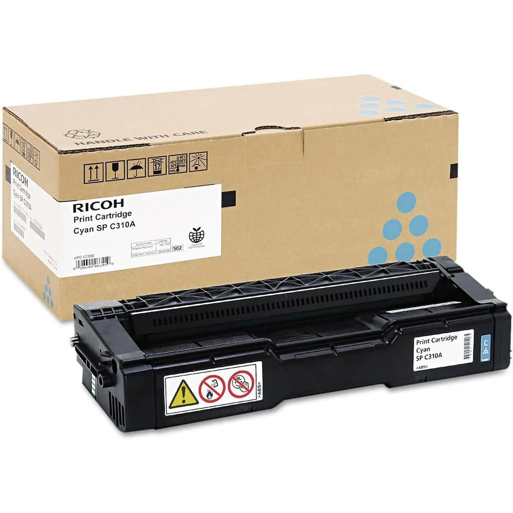 Ricoh 406345 Cyan AIO Toner Cartridge Type SP C310A Ricoh