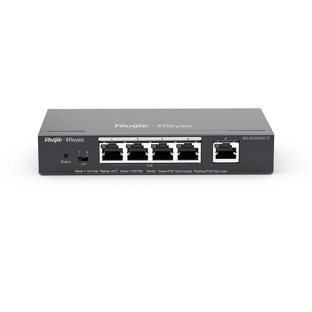 Ruijie Rg-Es205Gc-P 5-Port Gigabit Smart Poe Switch Ruijie