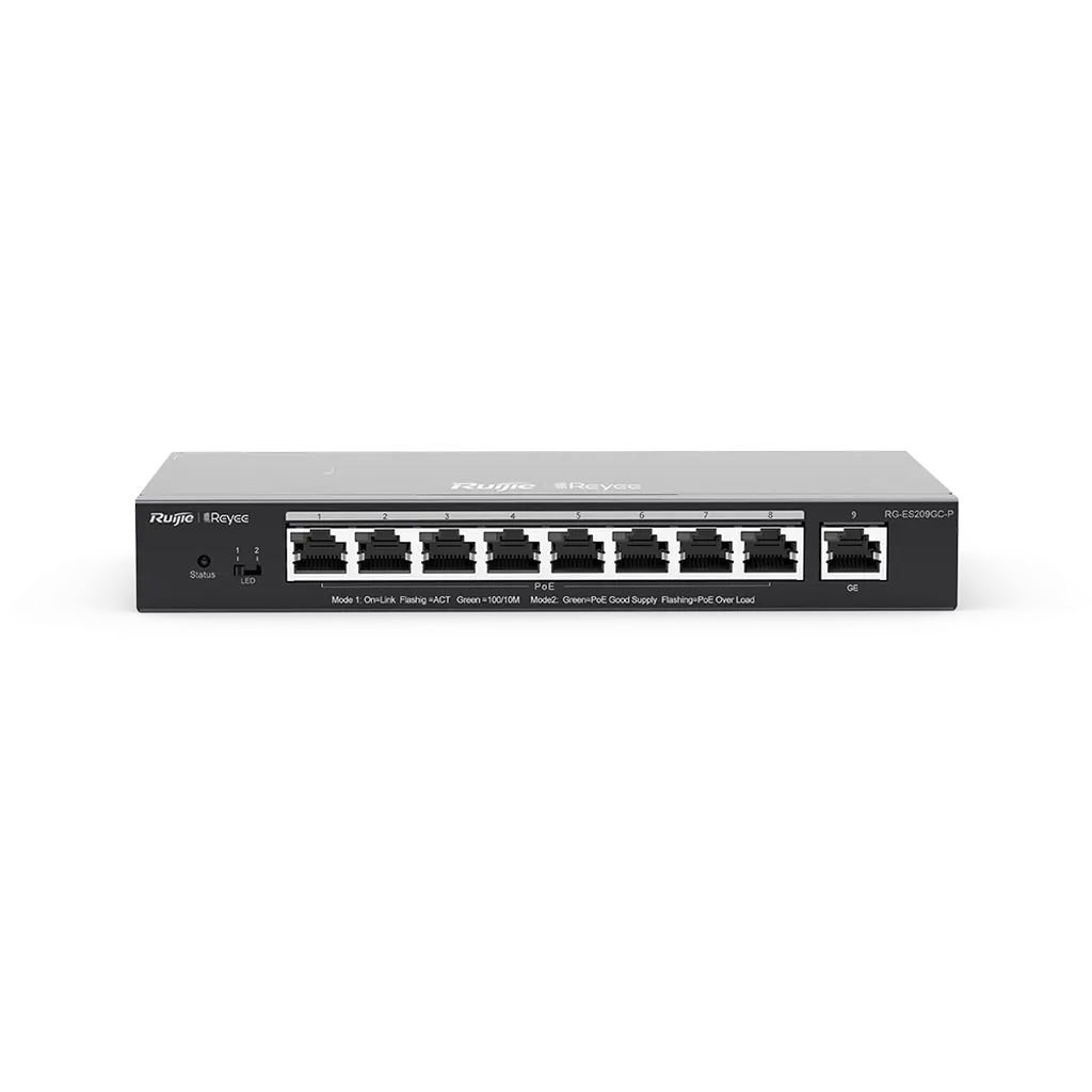 Ruijie Rg-Es209Gc-P 9-Port Gigabit Smart Poe Switch Ruijie