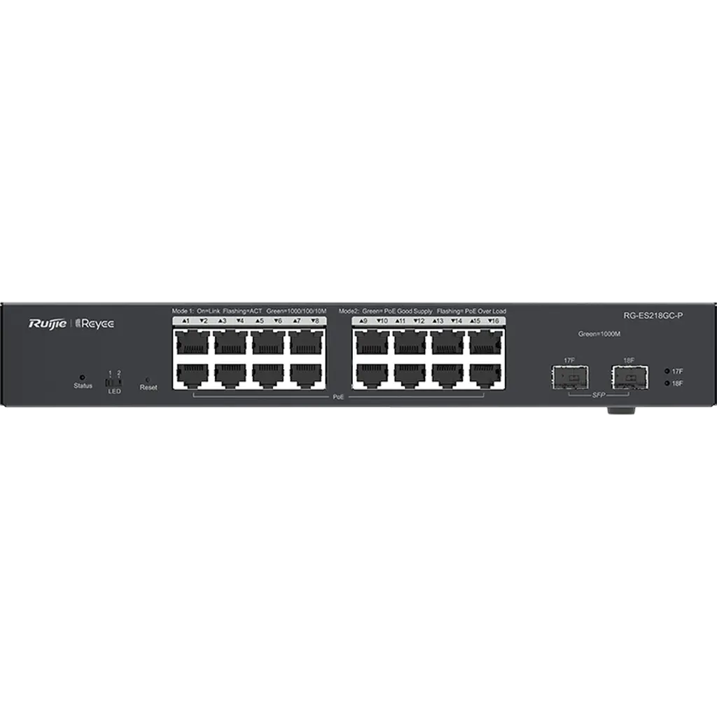 Ruijie Rg-Es218Gc-P 18-Port Gigabit Smart Poe Switch Ruijie