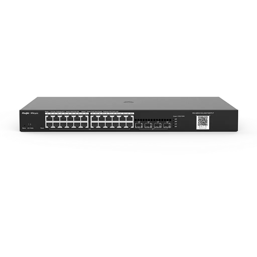 Ruijie Rg-Nbs3100-24Gt4Sfp-P L2 Gigabit Cloud Managed Switches Ruijie