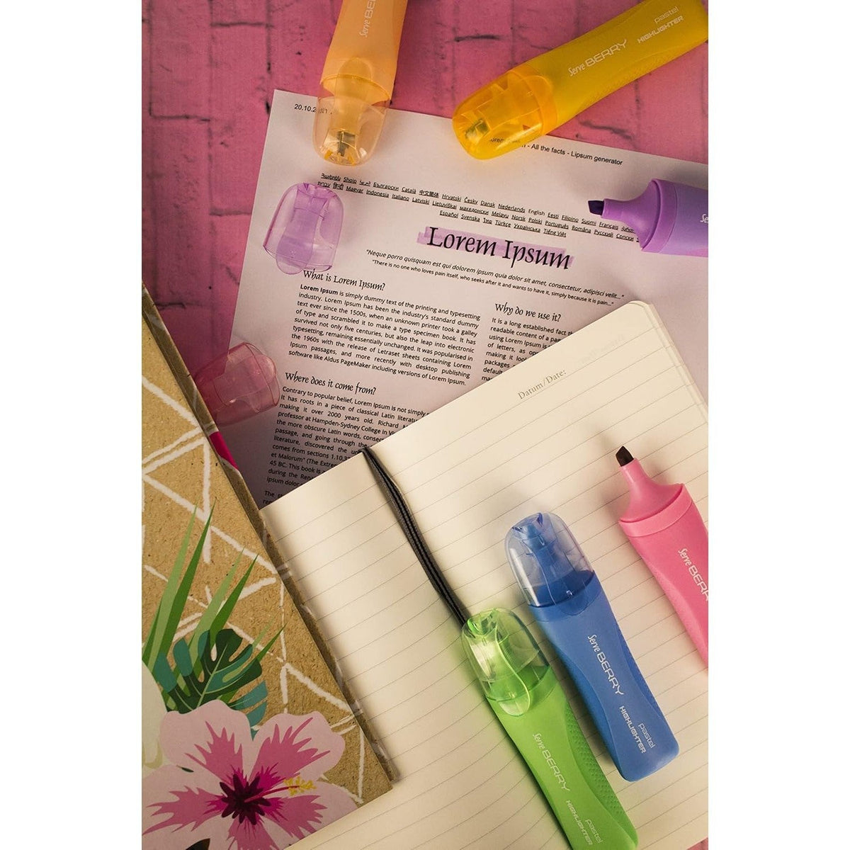 SERVE BERRY NEON AND PASTEL INK HIGHLIGHTER PURPLE ColorWaves