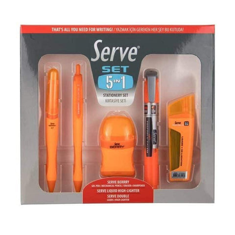 SERVE DOUBLE 5 PCS IN 1 ORANGE COLOURE ColorWaves