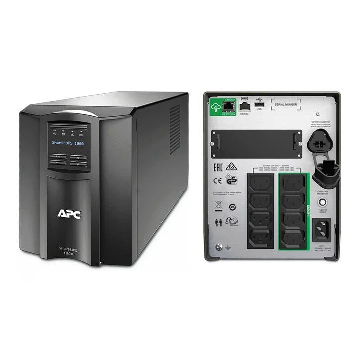 APC SMART-UPS 1000VA LCD 230V WITH SMART-CONNECT (SMT1000IC) ColorWaves