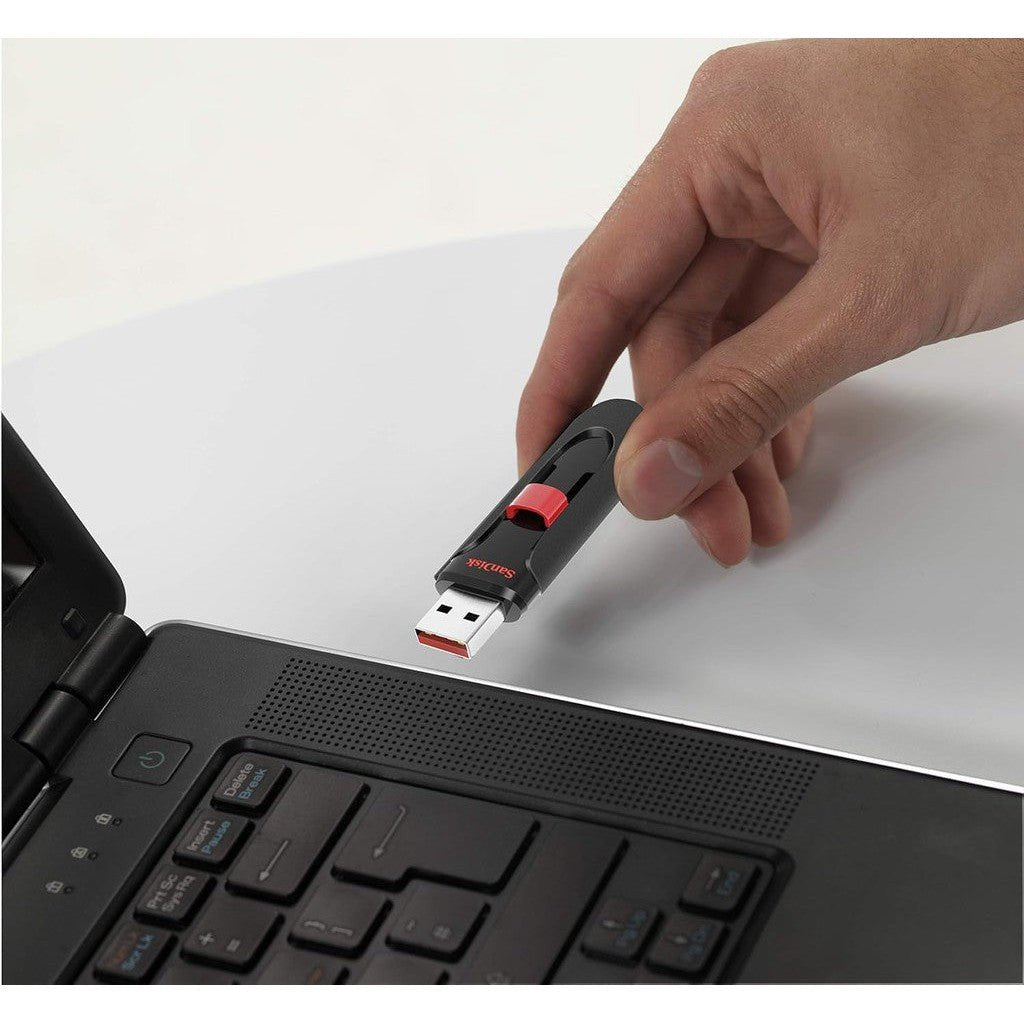 SanDisk Cruzer Glide 3.0 USB Flash Drive, Black with red Slider Sandisk