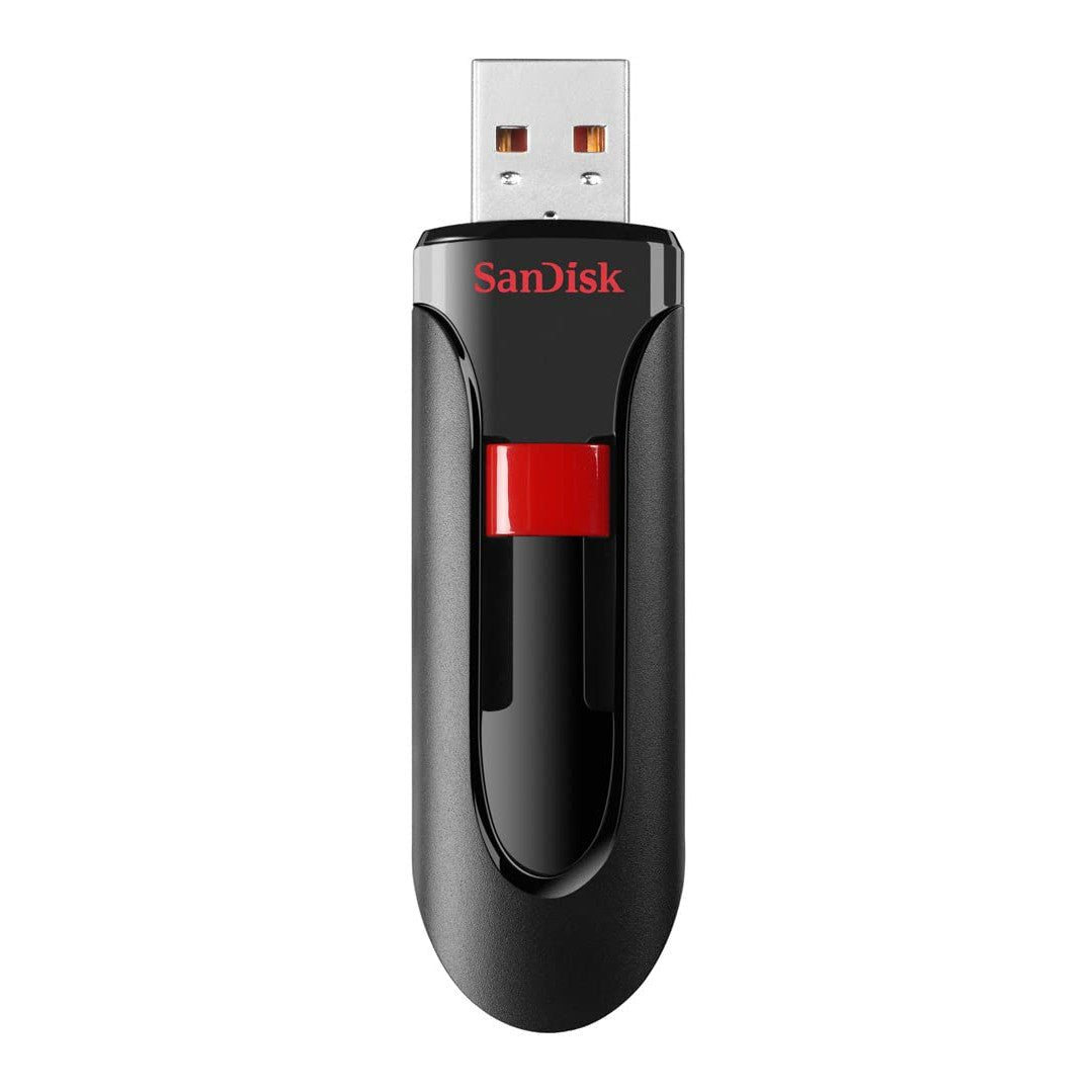 SanDisk Cruzer Glide 3.0 USB Flash Drive, Black with red Slider Sandisk