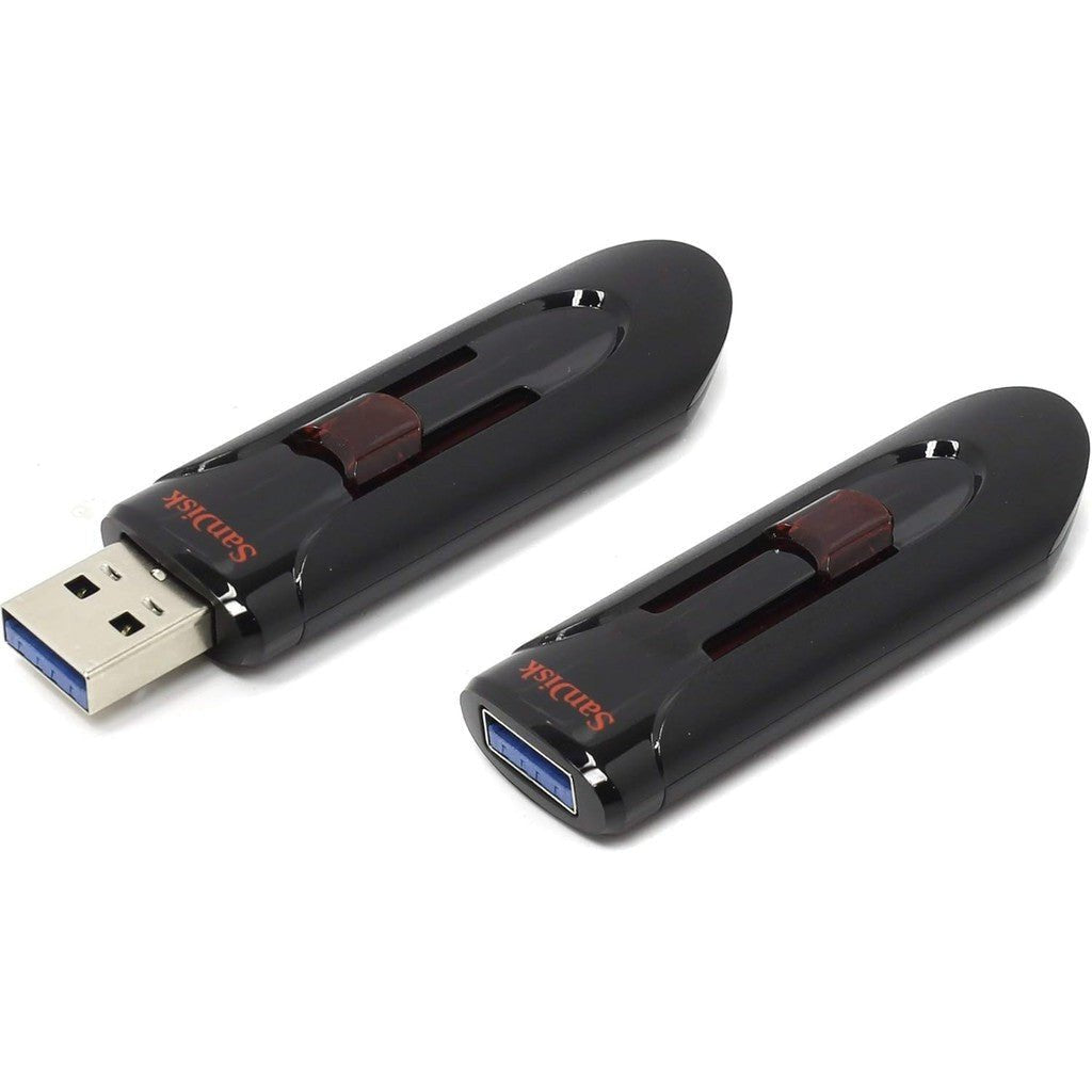 SanDisk Cruzer Glide 3.0 USB Flash Drive, CZ600 64GB, USB3.0, Black with red Slider Sandisk