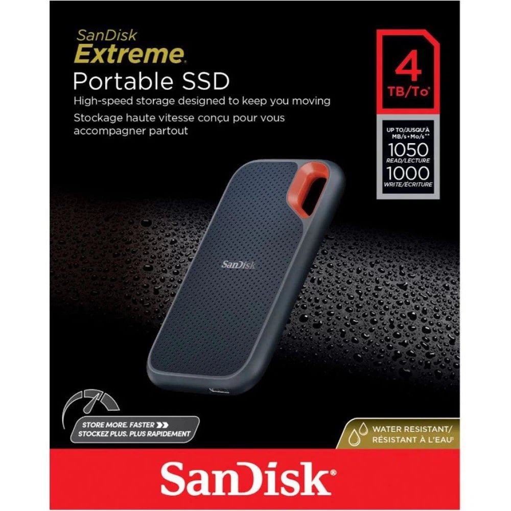 SanDisk Extreme 4TB Portable SSD - Up to 1050MB/s, USB-C, USB 3.2 Gen Sandisk