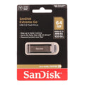 SanDisk Extreme Go Flash Drive - 64GB / Up to 100 MB/s / USB 3.2 / Black Sandisk