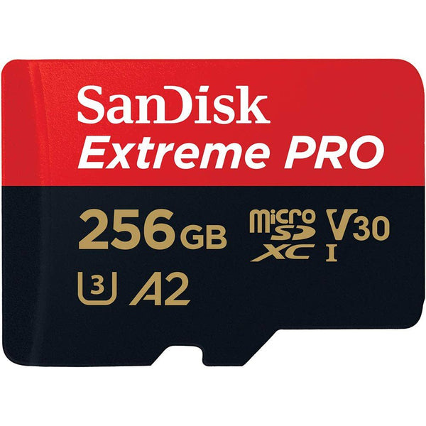 بطاقة SanDisk Extreme PRO microSDXC UHS-I - سعة 256 جيجابايت/سرعة 200 ميجابايت/ثانية