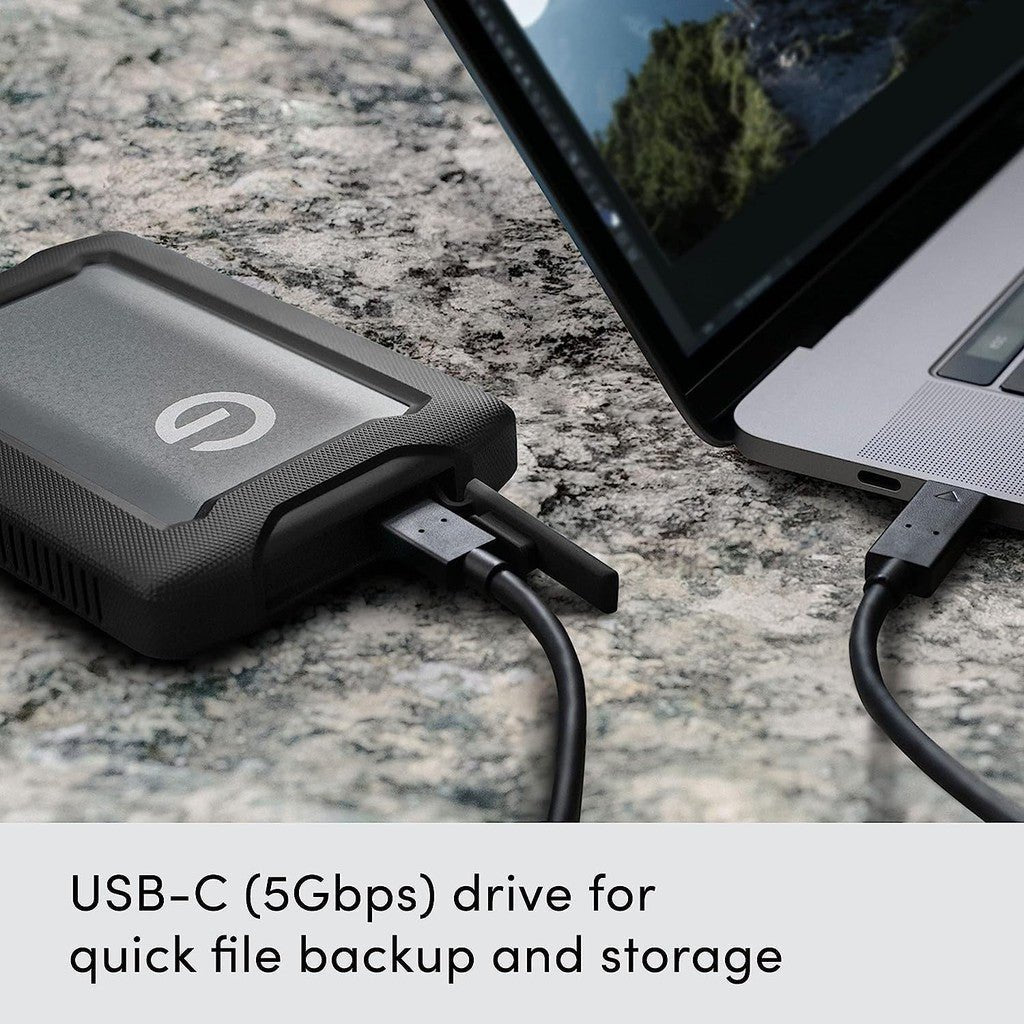 SanDisk Professional 2TB G-DRIVE ArmorATD - Rugged, Durable Portable External Hard Drive HDD, USB-C, USB 3.2 Gen 1 Sandisk