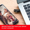 SanDisk Ultra Dual Drive Go Flash Drive - 512GB / Up to 400MB/s / USB 3.2 Gen 1 / Type-C / Black Sandisk