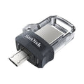 SanDisk Ultra Dual Drive m3.0 - 128GB / Up to 130MB/s / USB 3.0 / Micro-USB / Black and Silver Sandisk