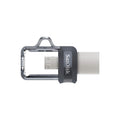 SanDisk Ultra Dual Drive m3.0 - 64GB / Up to 400 MB/s / USB 3.0 / Micro-USB / Black and Silver Sandisk