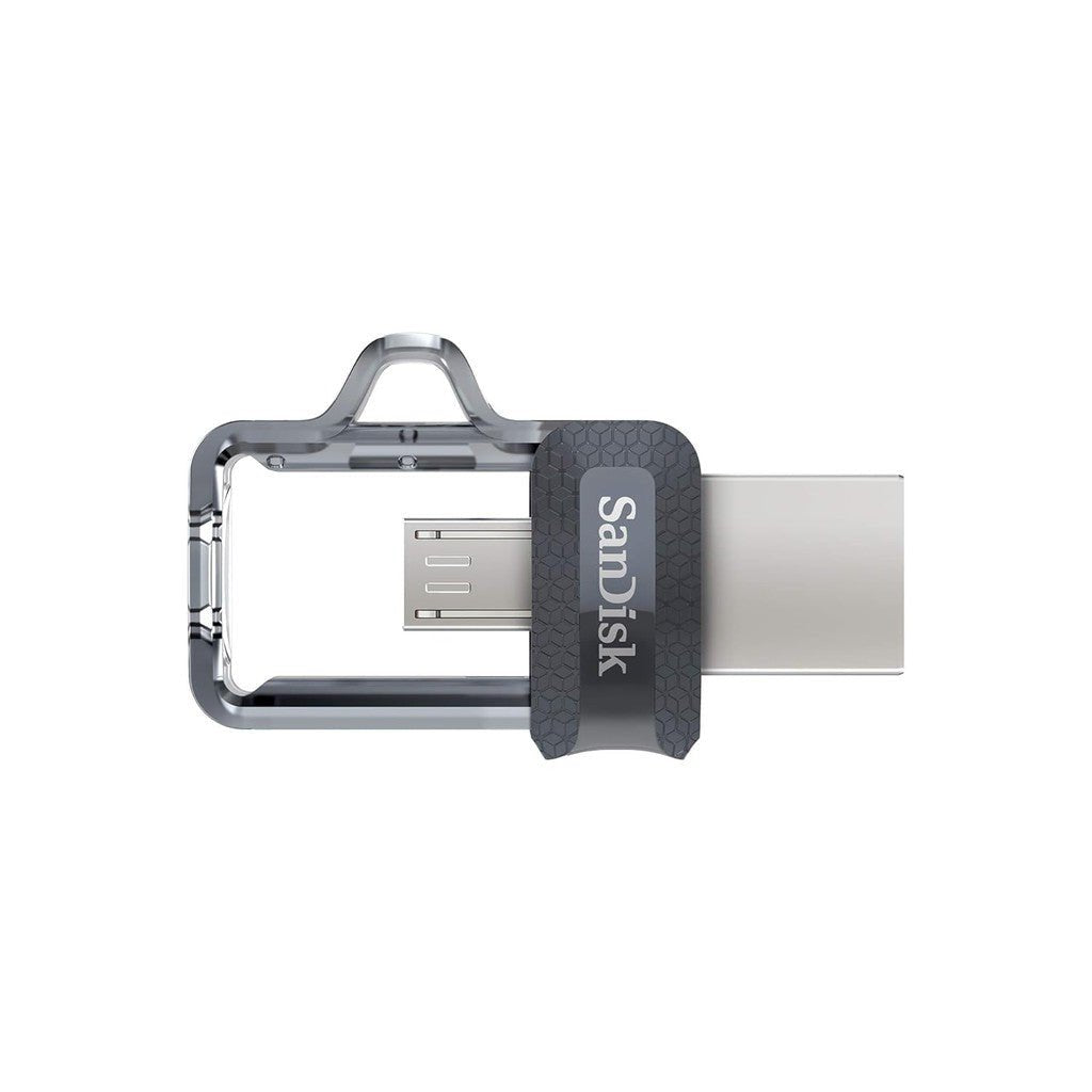 SanDisk Ultra Dual Drive m3.0 - 64GB / Up to 400 MB/s / USB 3.0 / Micro-USB / Black and Silver Sandisk