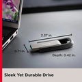 SanDisk Ultra Extreme Go Flash Drive – 128GB / USB 3.2 Gen 1 / Black and Silver Sandisk