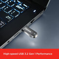 SanDisk Ultra Luxe Flash Drive - 128GB / Up to 400 MB/s / USB 3.2 Gen 1 / Silver-SDCZ74-128G-G46 Sandisk