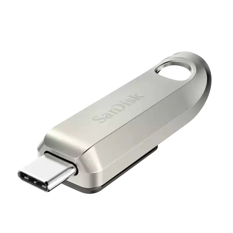 SanDisk Ultra Luxe USB Type-C Flash Drive - 128GB / Up to 400 MB/s / USB-C / USB 3.2 Gen 1 / Silver Sandisk