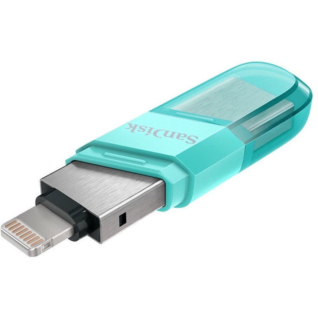 Sandisk Ixpand Flash Drive Flip – 64Gb/ Usb 3.1 Gen 1/ Lightning/ Mint Sandisk