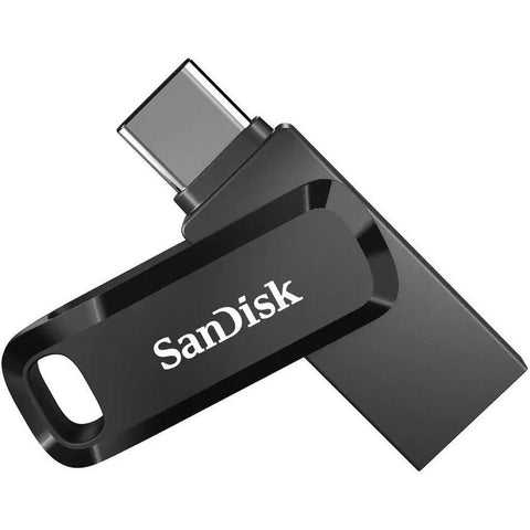 Sandisk Ultra Dual Drive Go Flash Drive – 128Gb/ 400Mb/S/ Usb 3.1 Gen 1/ Usb-C/ Black Sandisk