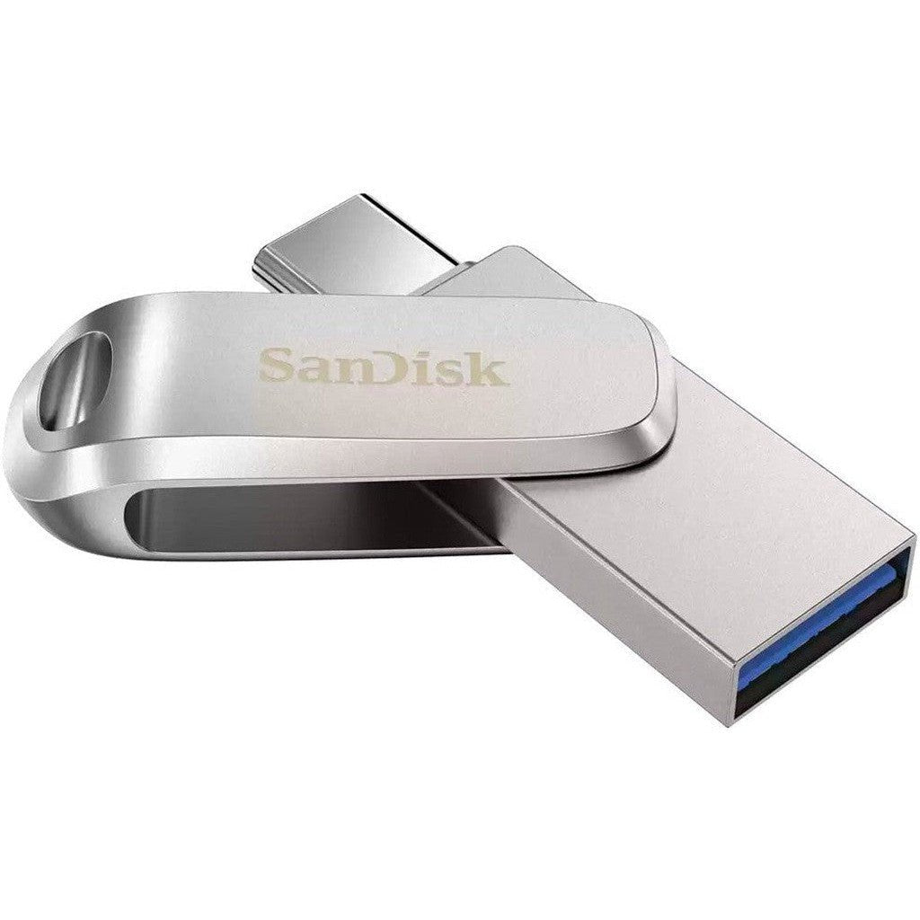 SanDisk Ultra Dual Drive Luxe - 512GB / Up to 400 MB/s / USB 3.2 Gen 1 / Type-C / Silver Sandisk