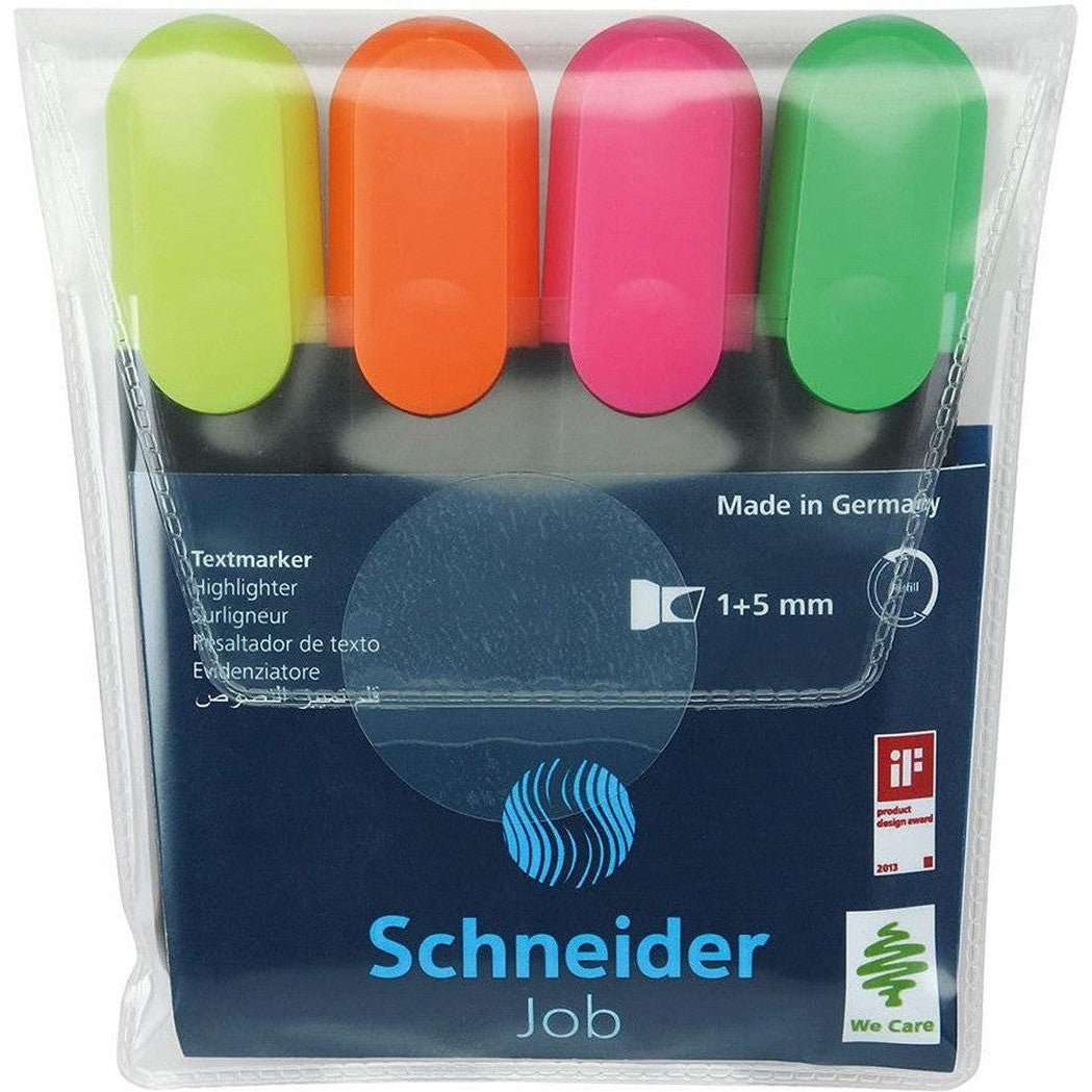 Schneider Highlighter Pack Of 4 ColorWaves