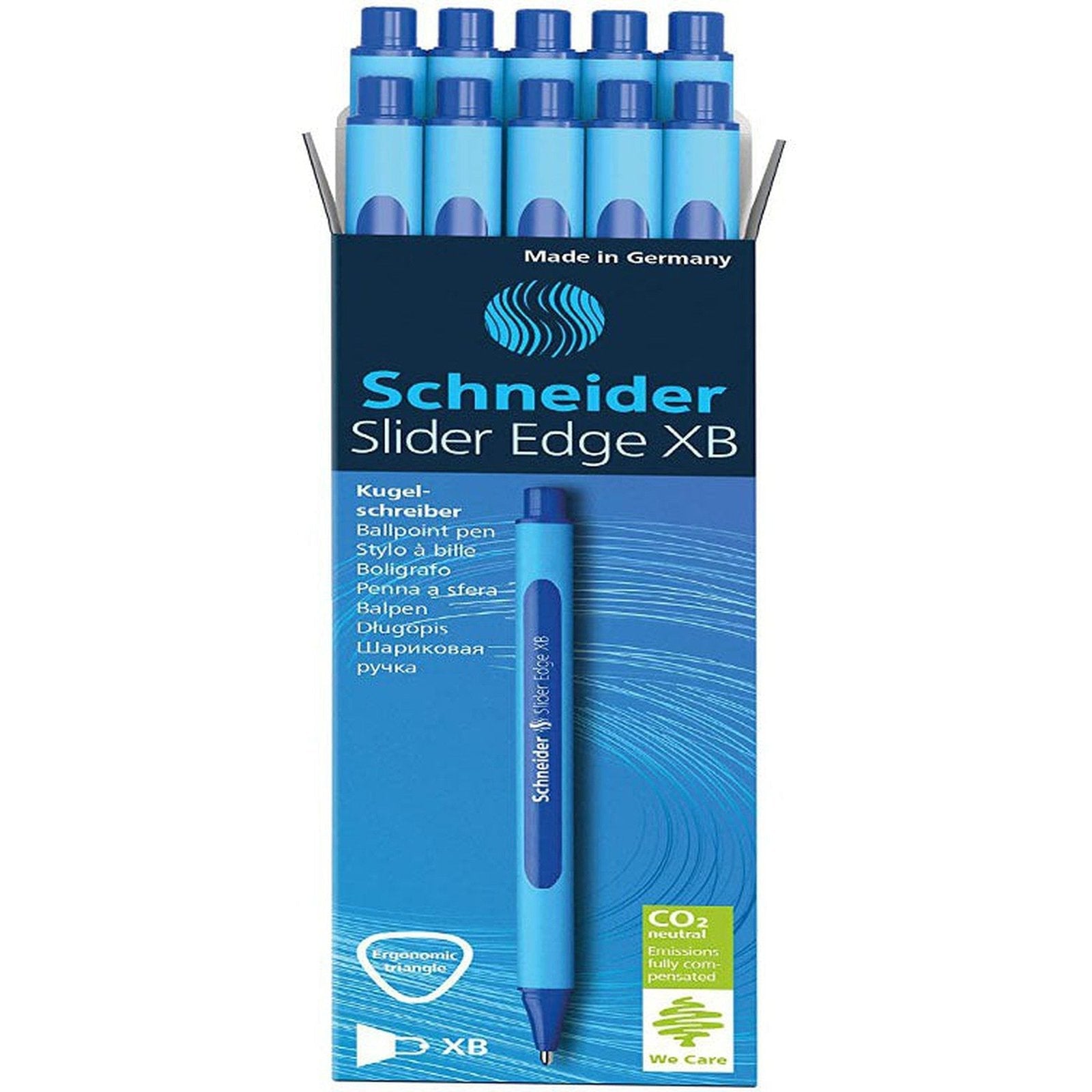Schneider Slider Edge Xb Ballpoint Pen Blue Box Of 10 Pens ColorWaves