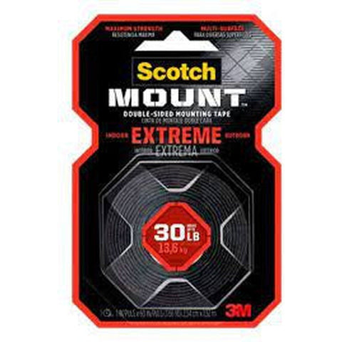 Scotch Black Extreme Mounting Tape - 1-Inch X 400-Inches, , 1-Roll ColorWaves