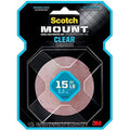 Scotch-Mount™ Clear Double-Sided Mounting Tape 410H, 1 In X 60 In (2.54 Cm X 1.52 M) ColorWaves