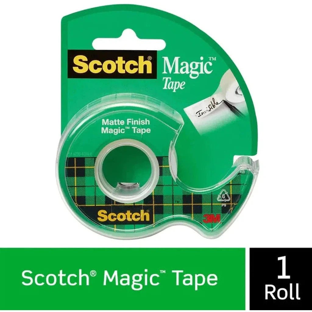 Scotch® Magic™ Transparent Tape - 105, 3/4 In X 300 In ColorWaves