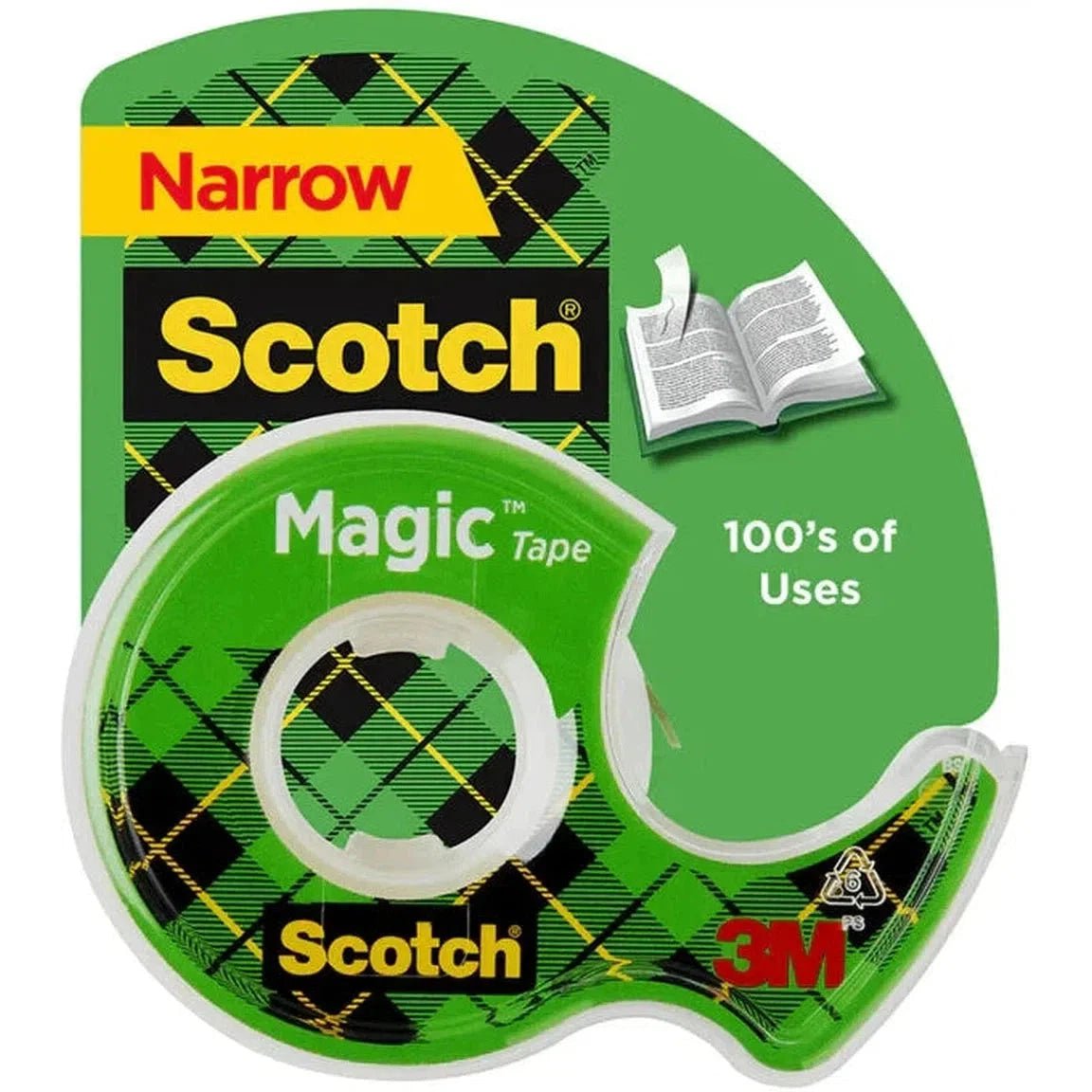 Scotch® Magic™ Transparent Tape - 105, 3/4 In X 300 In ColorWaves