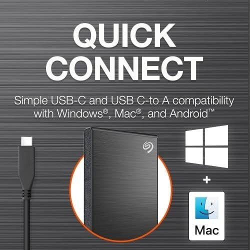 Seagate OneTouch with Password Protection 5TB External HDD Black (STKZ5000400) ColorWaves