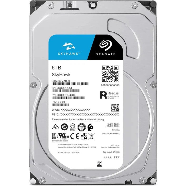 Seagate Skyhawk 6 TB Surveillance Internal Hard Drive HDD | ST6000VX009 ColorWaves