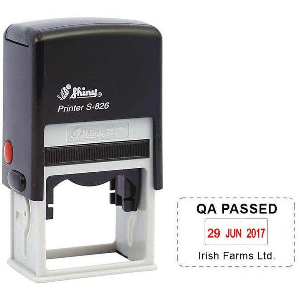 Self Inking Date Stamp With Name (Optional) ColorWaves