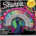 Sharpie Fine Permanent Marker 28 Box ColorWaves