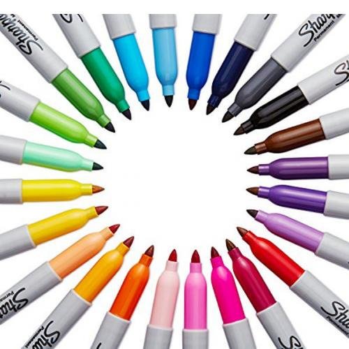 Sharpie Fine Permanent Markers 24 Colors ColorWaves
