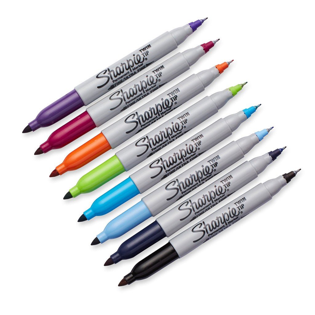 Sharpie Marker Twin Tip Assorted 8 Pack ColorWaves
