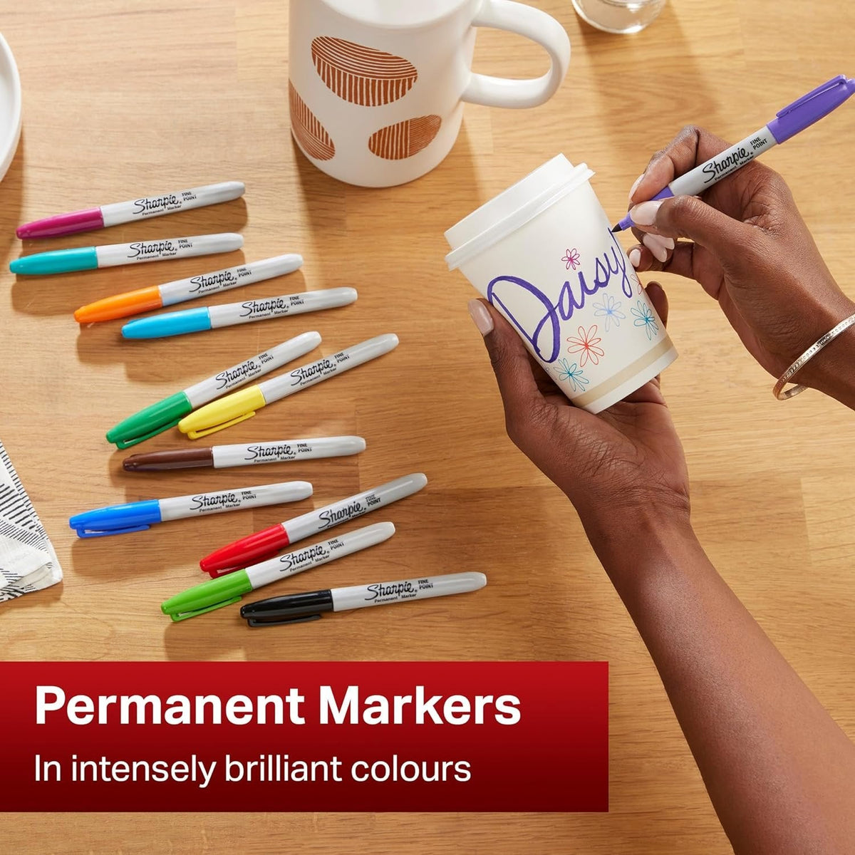 Sharpie Permanent Markers, Fine Point, Cosmic 24 Colour ColorWaves