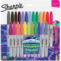 Sharpie Permanent Markers, Fine Point, Cosmic 24 Colour ColorWaves
