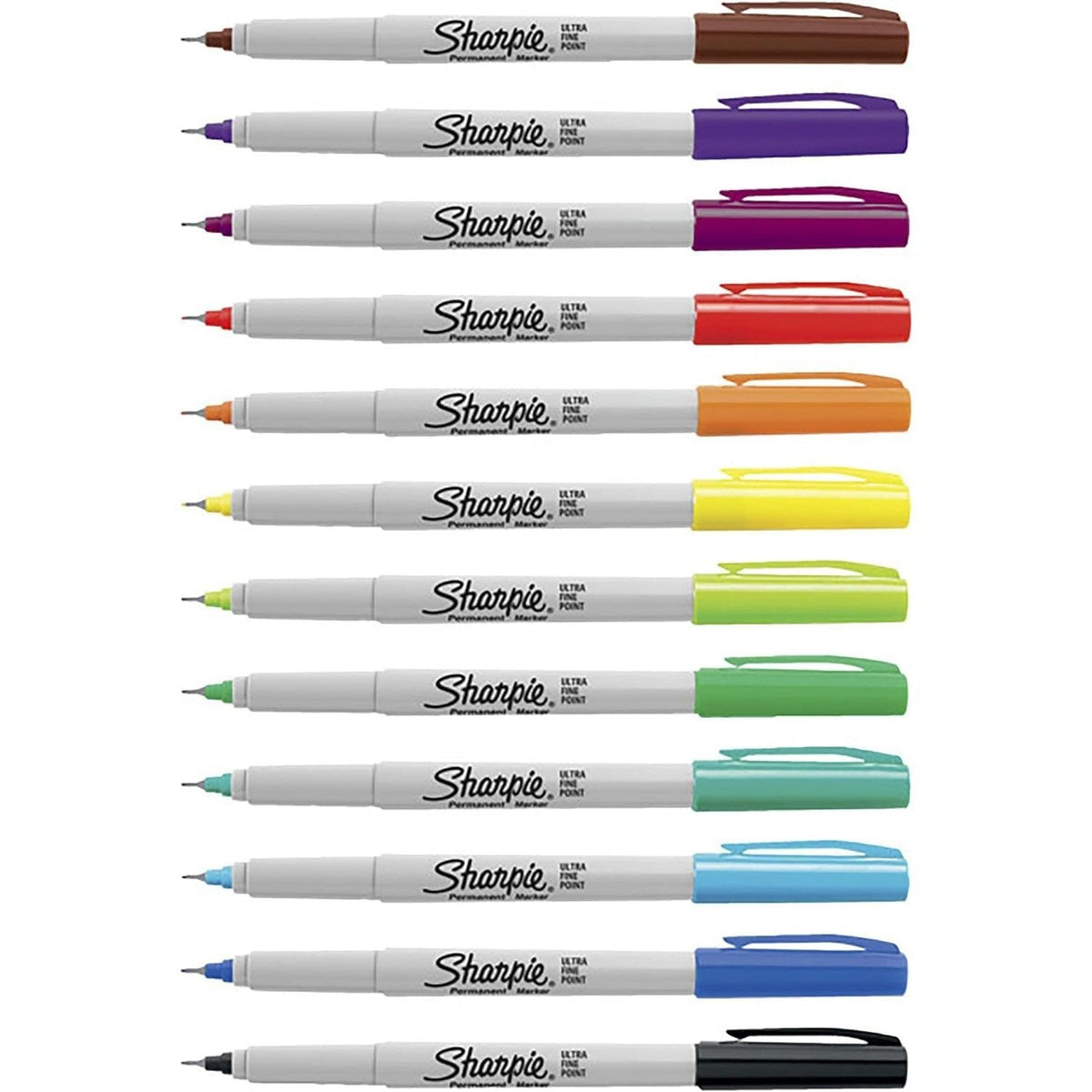 Sharpie Ultra Fine Permanent Markers 12 Colors ColorWaves