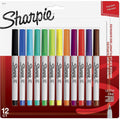 Sharpie Ultra Fine Permanent Markers 12 Colors ColorWaves